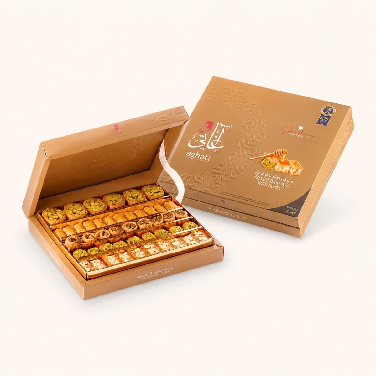 Mixed Baklava with Honey